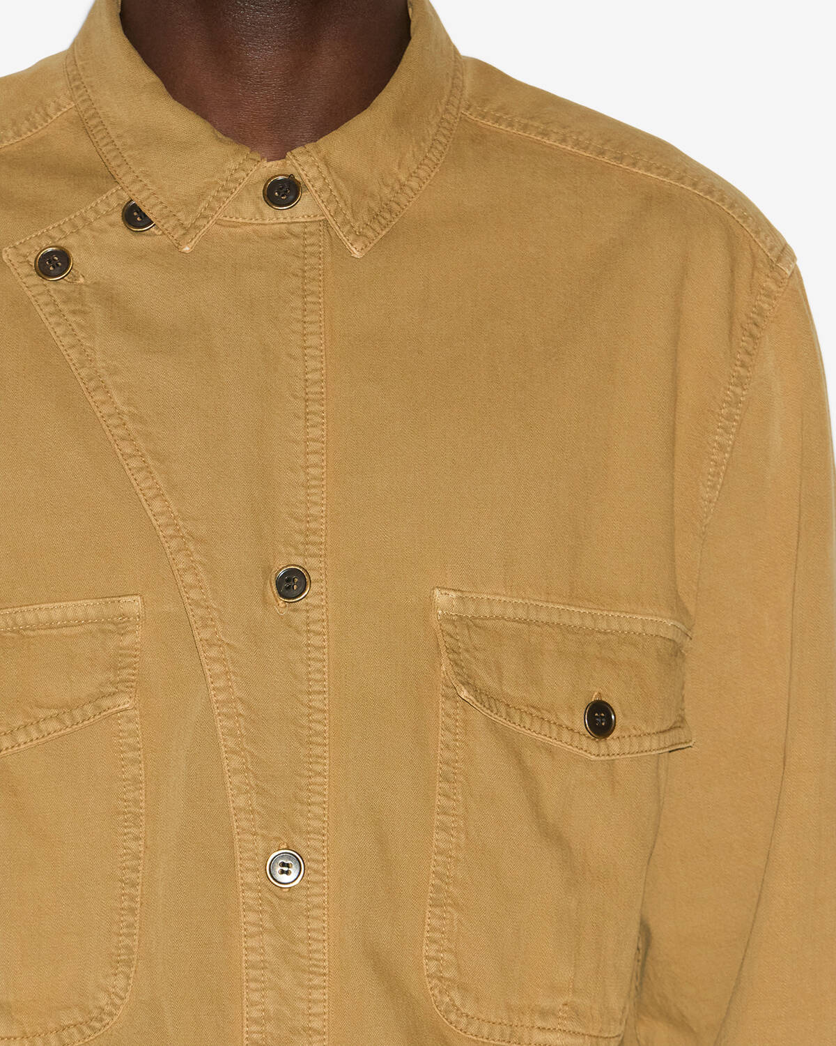 Camicia calix in chambray - Bronzo - Man - 2