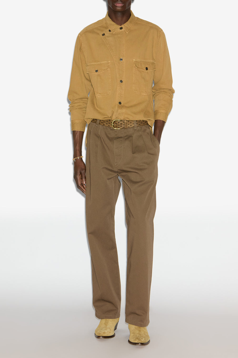 Chemise calix en chambray - Bronze - Man - 2