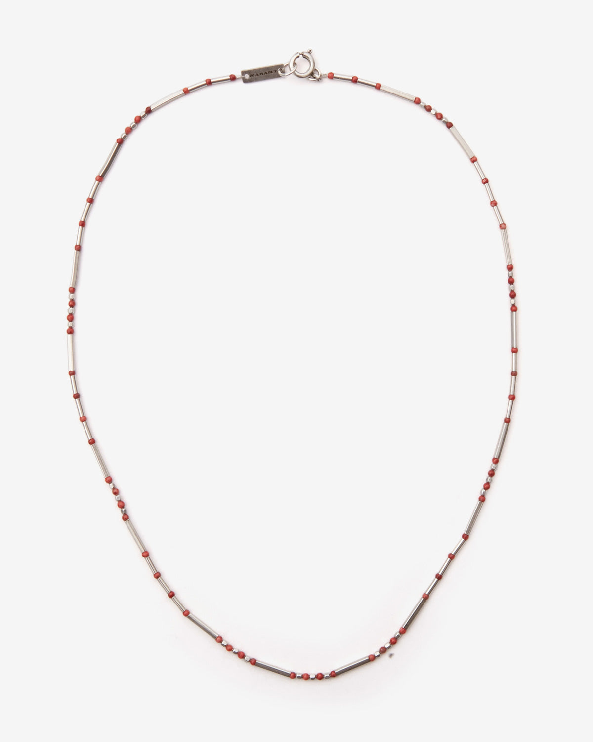 Sergio necklace Man Red-silver 2