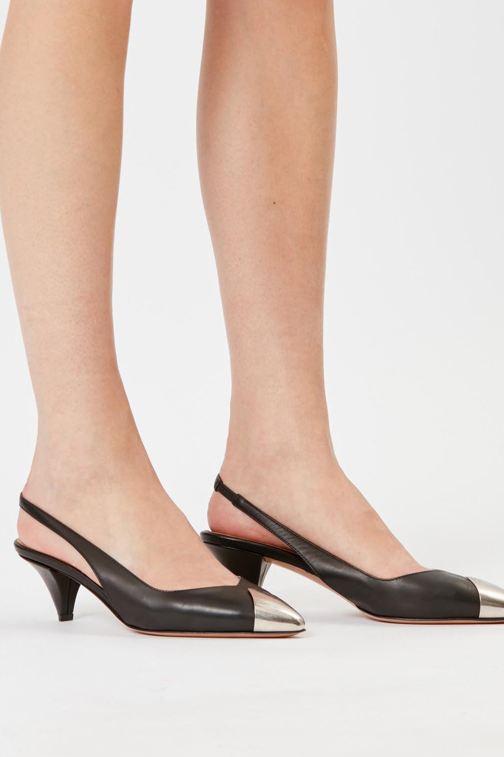Elina smooth leather pumps - Nero - Woman - 2