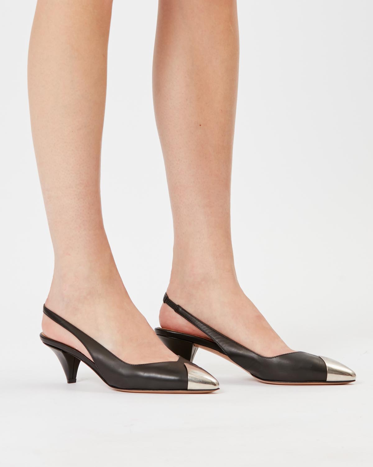 Elina smooth leather pumps - Nero - Woman - 2