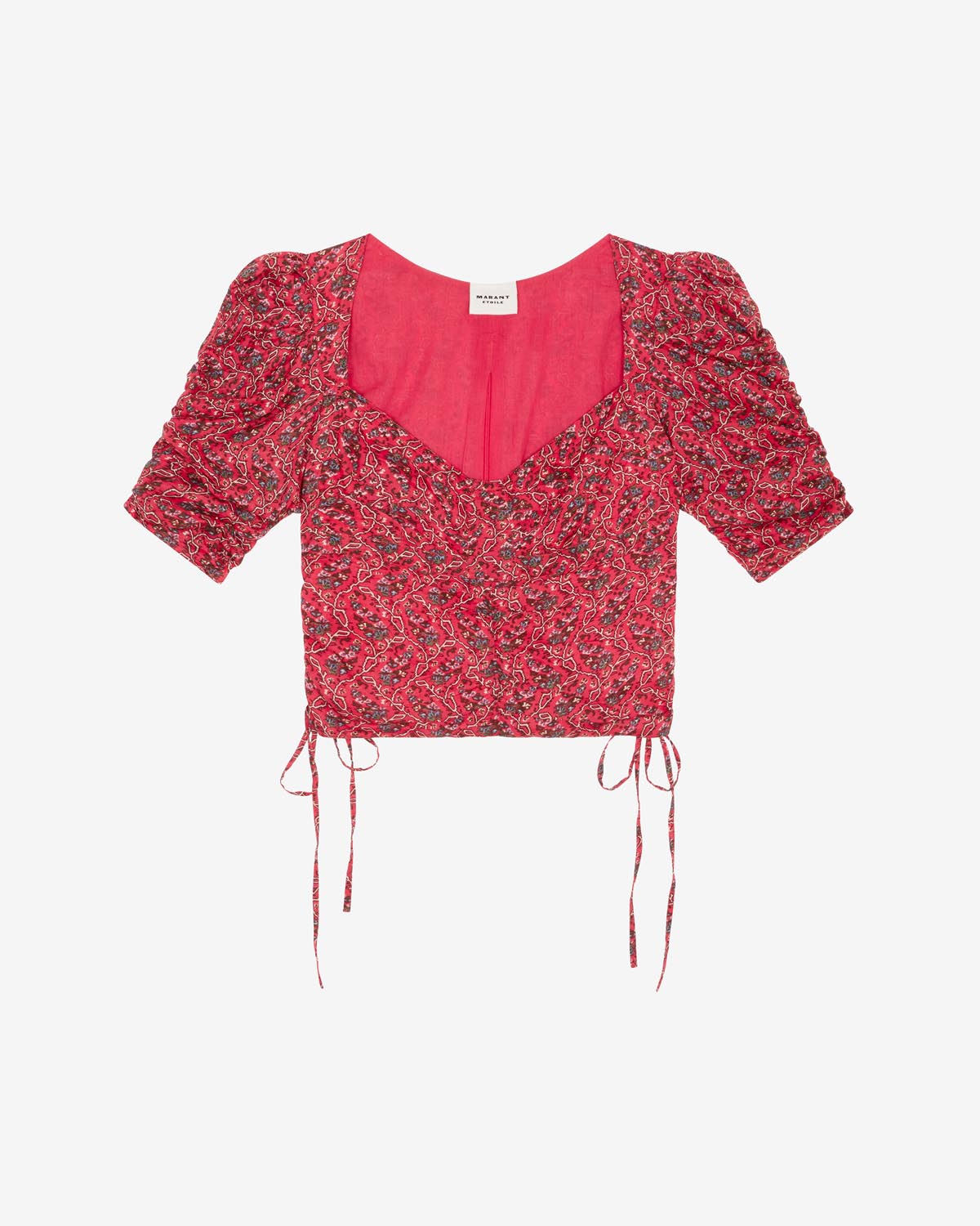 Galaor Top Woman cranberry | ISABEL MARANT Official online store