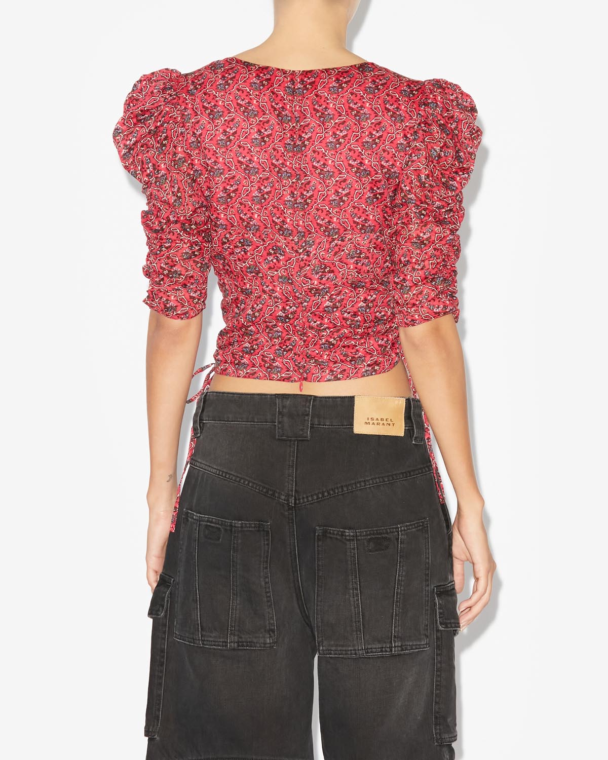 Galaor Top Woman cranberry | ISABEL MARANT Official online store