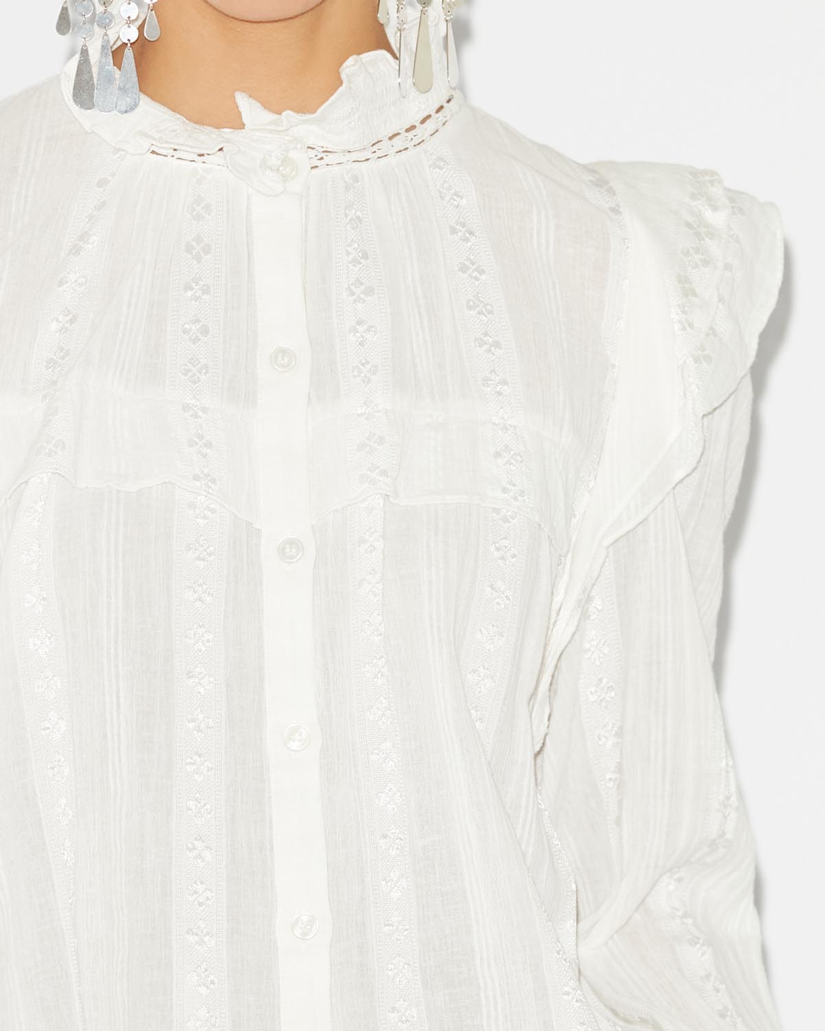 Jatedy Top Woman white | ISABEL MARANT Official online store