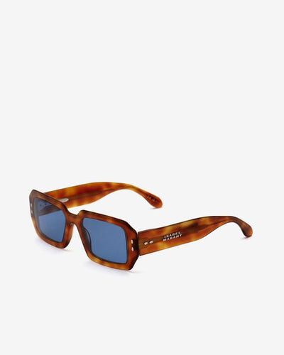 Lizzy rectangular sunglasses - Brown hav-blue - Woman - 4