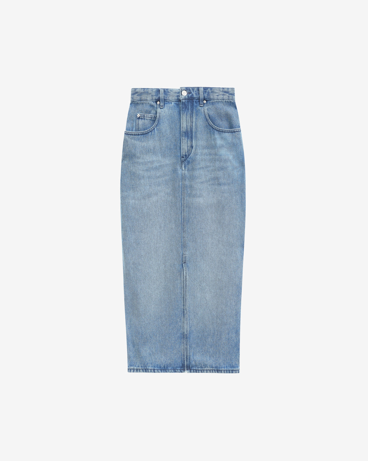 Gonna midi tilauria in denim leggero - Azzurro - Woman - 5