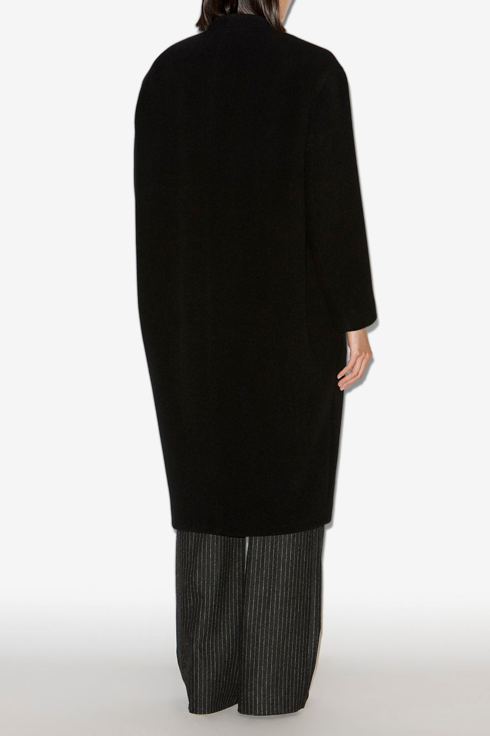 Cappotto lungo florane in misto lana - Nero - Woman - 4