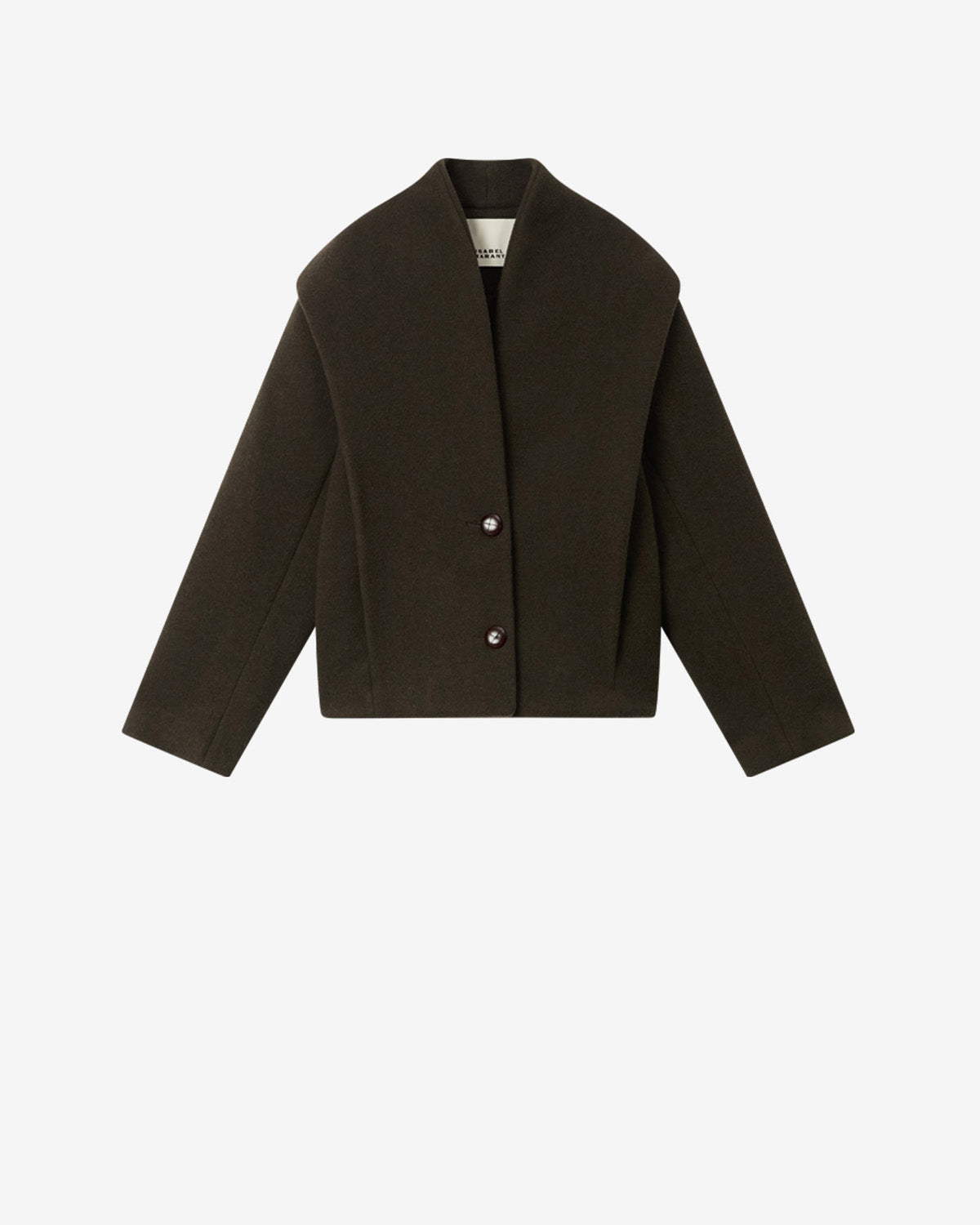 Dyogo 울 혼방 코트 - Dark khaki - Woman - 1