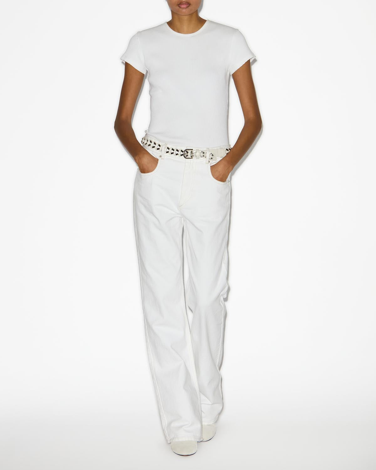 Belvira flared jeans - White - Woman - 1