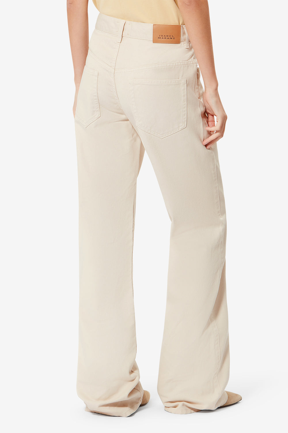 Jeans bootcut in denim belvira - Ecru - Woman - 5