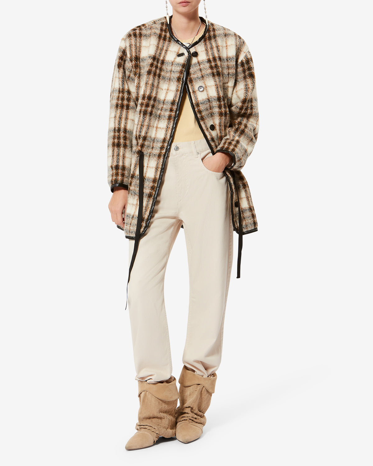 Jeans bootcut in denim belvira - Ecru - Woman - 1