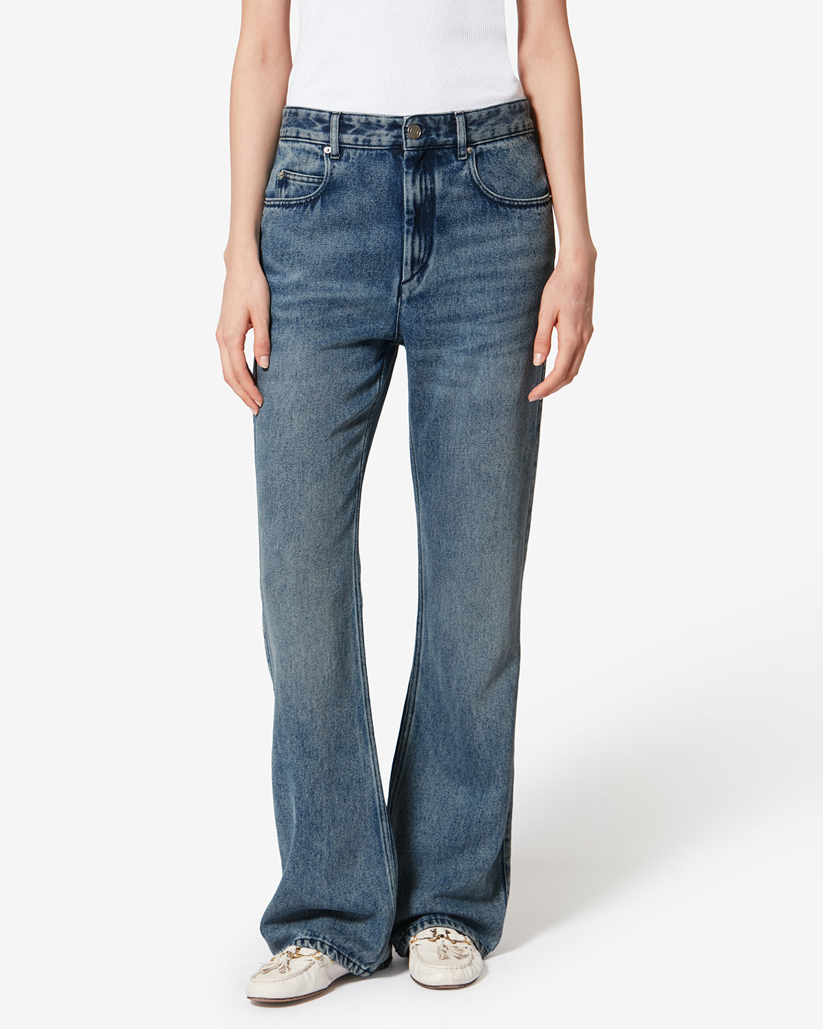 Jean bootcut en denim belvira - Bleu clair - Woman - 3