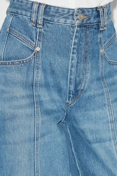 Vaqueros anchos de denim vetan - Azul - Woman - 3