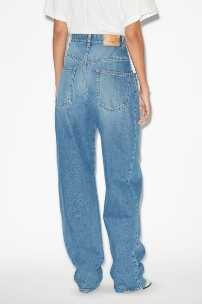 Vaqueros anchos de denim vetan - Azul - Woman - 5