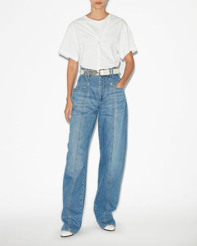 Lockere jeans vetan aus denim - Blau - Woman - 1