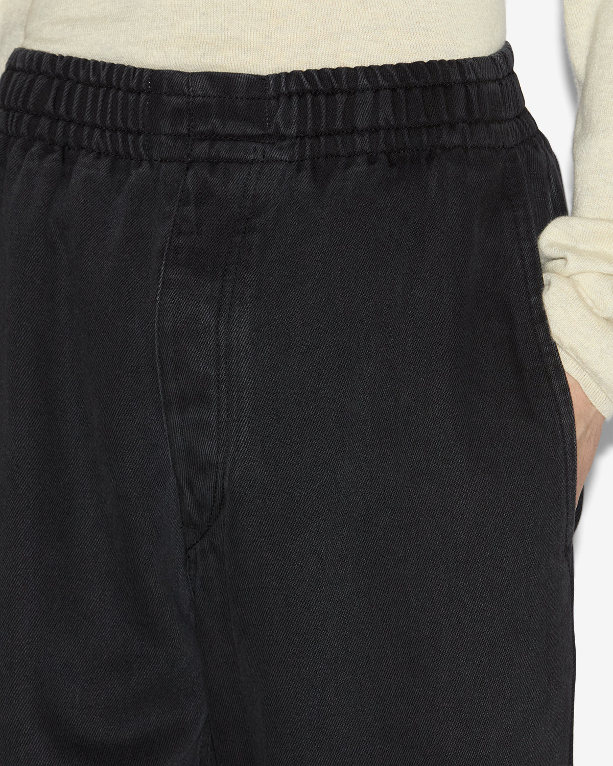 Jeans timeo in morbido denim - Nero lavato - Man - 2