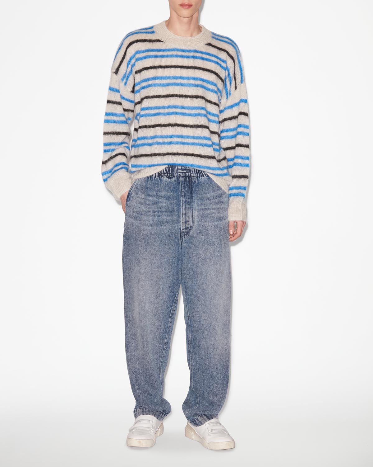 Jeans timeo morbidi con vita elasticizzata - Azzurro - Man - 1