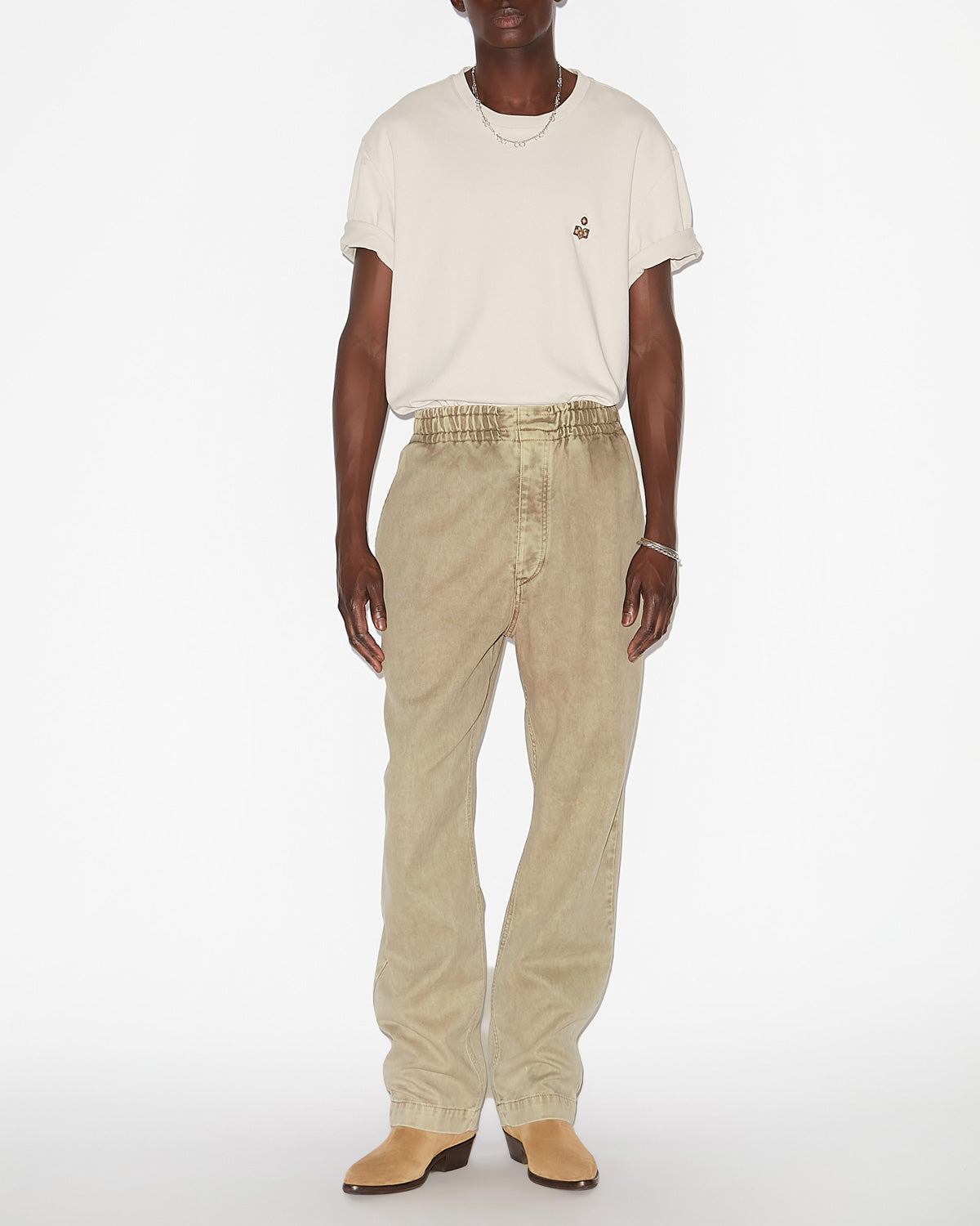 Timeo pants Man Light khaki 4