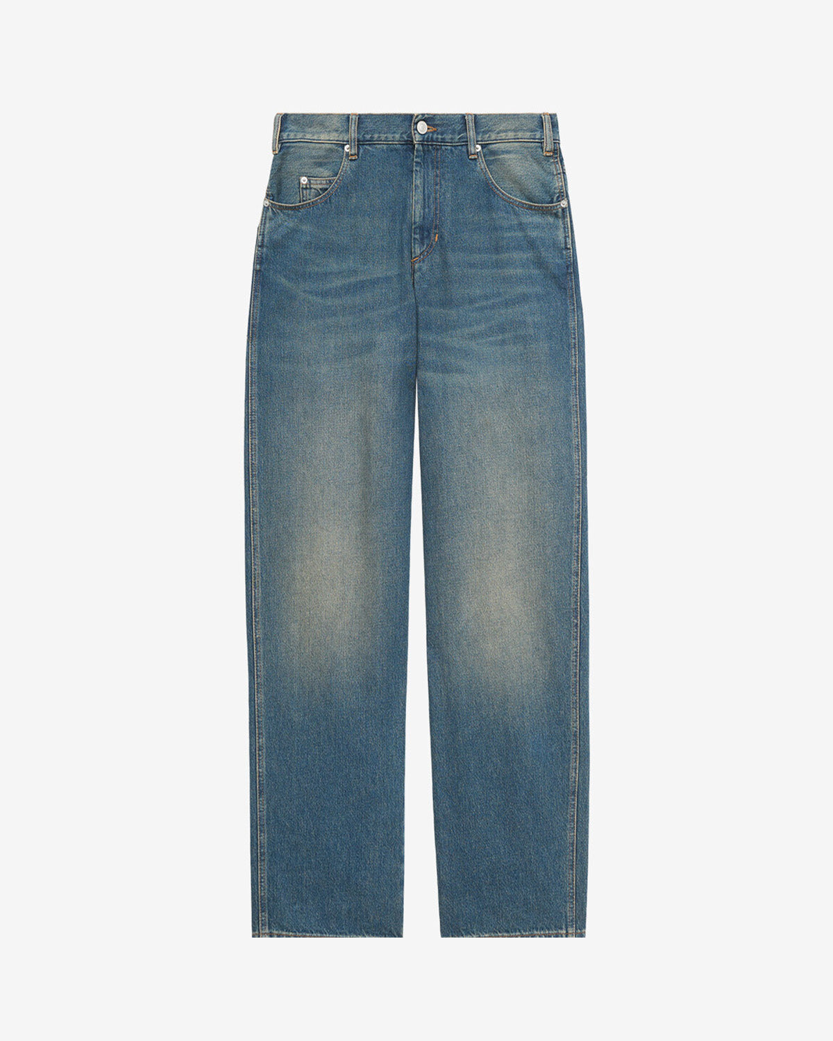 Jeans jorje ampi in denim - Blu - Man - 5