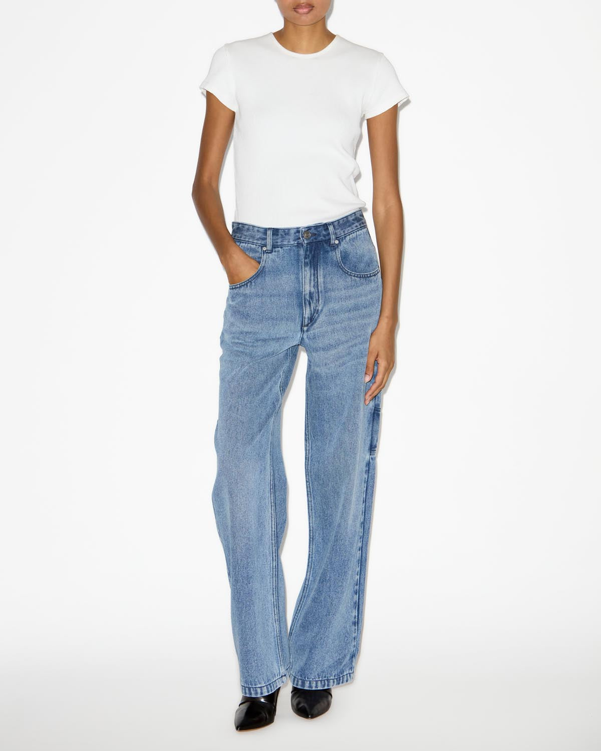 Pantalon bymara Woman Bleu clair 4