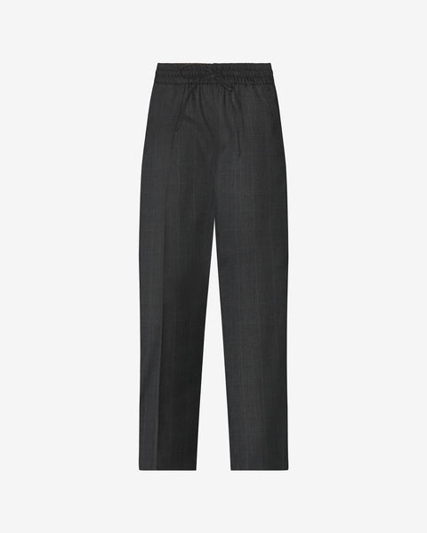 パンツ Isabel Marant Pants Scarly Black Scarly wool-twill straight-leg pants | ISABEL MARANT