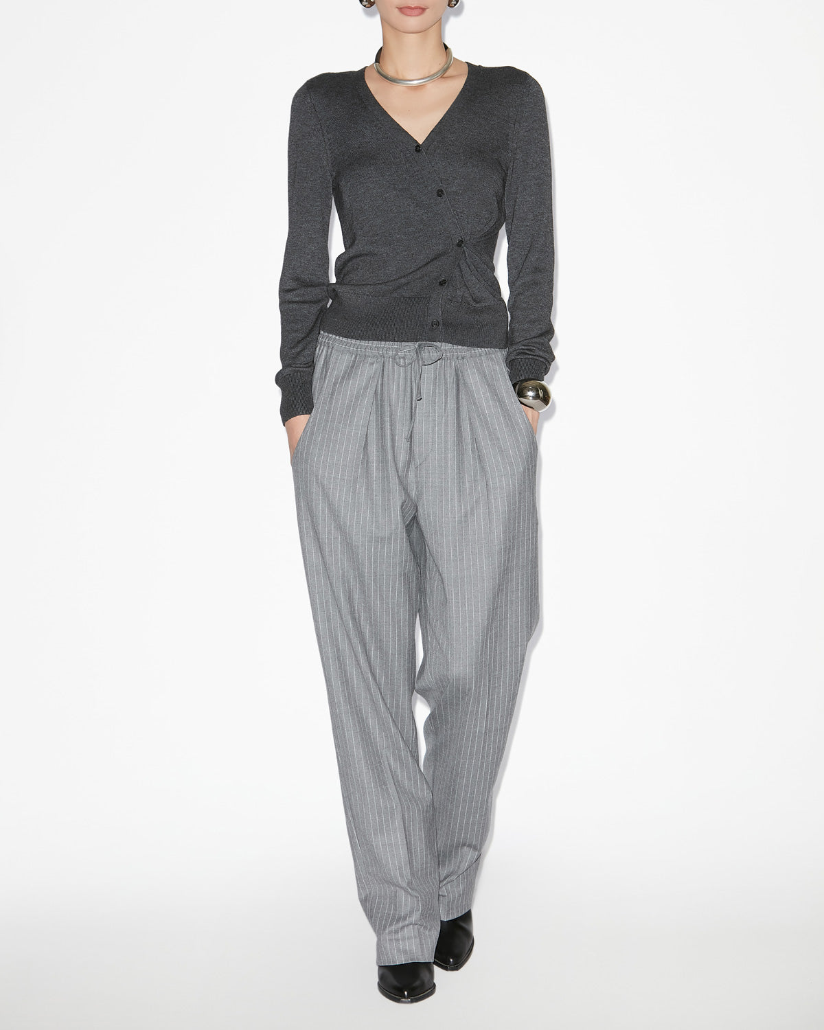 Pantaloni liska Woman Grigio 4