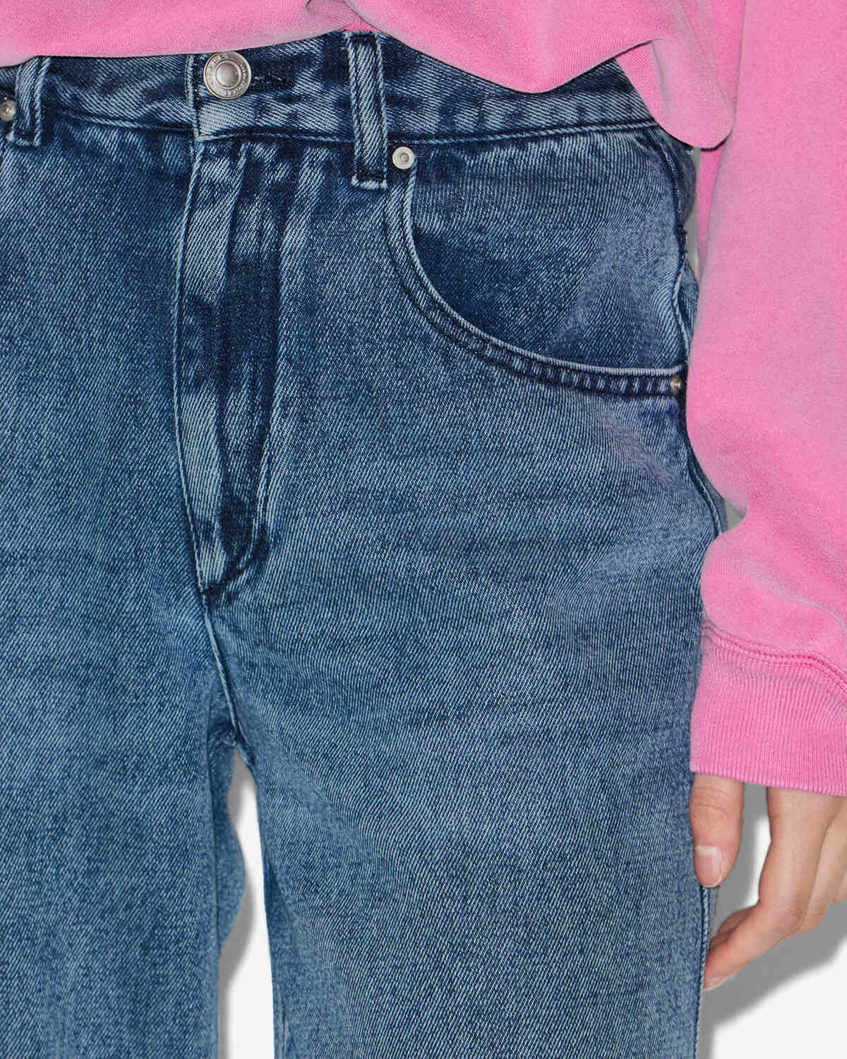 Fließende jeans jenny aus denim - Hellblau - Woman - 2