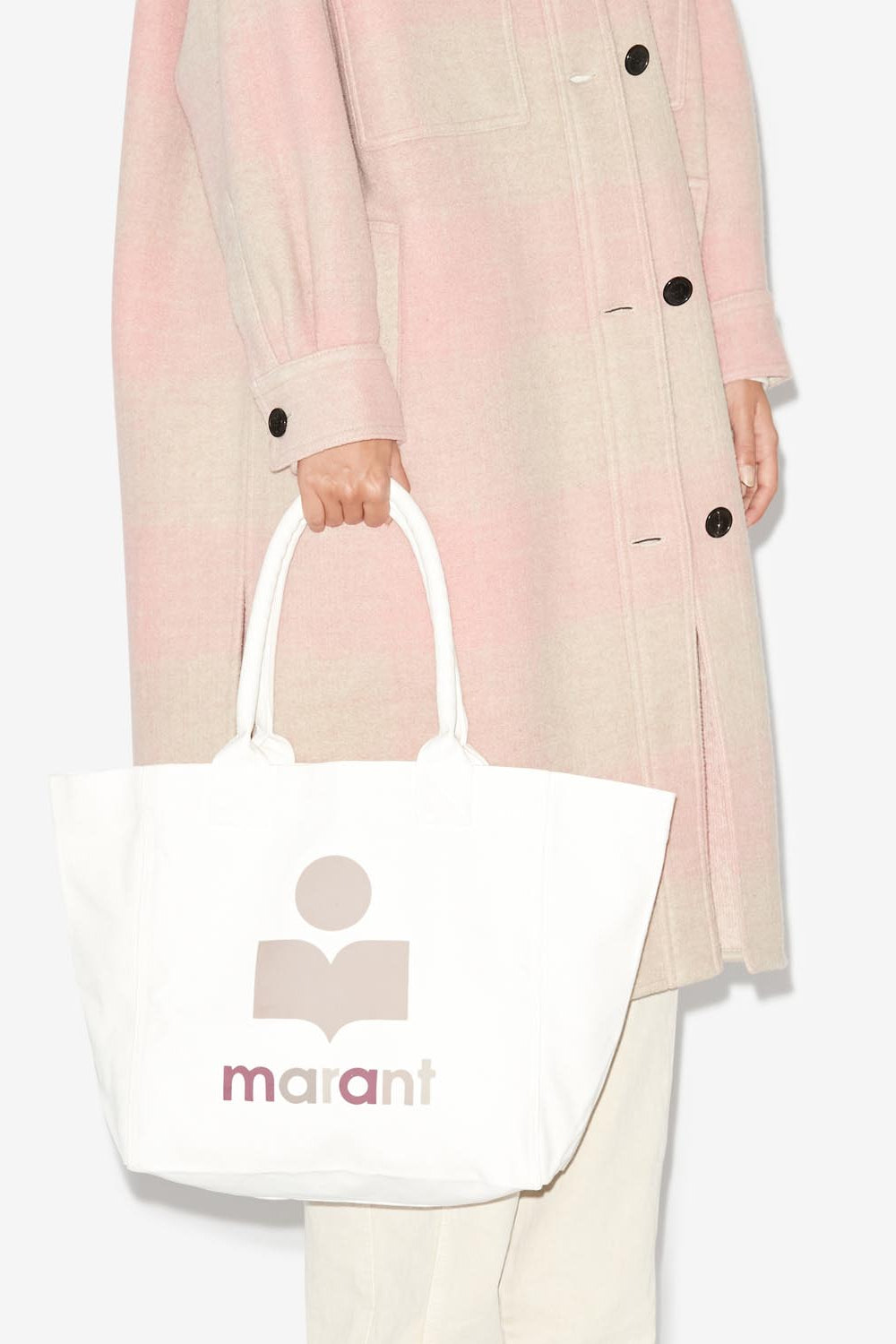 Bolso tote pequeño con logotipo yenky - Crudo - Woman - 2