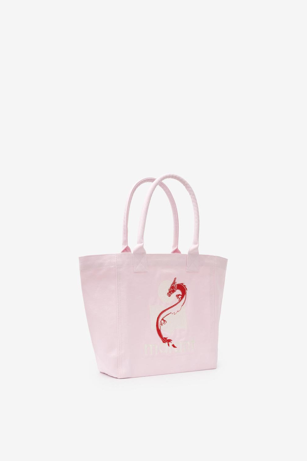 Yenky logo-embroidered small tote bag - ピンク - Woman - 4