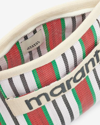 Pwoden striped pouch bag - Rosso - Woman - 6