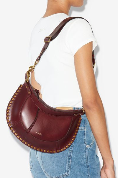 Ledertasche naoko mit nieten - Bordeaux - Woman - 3