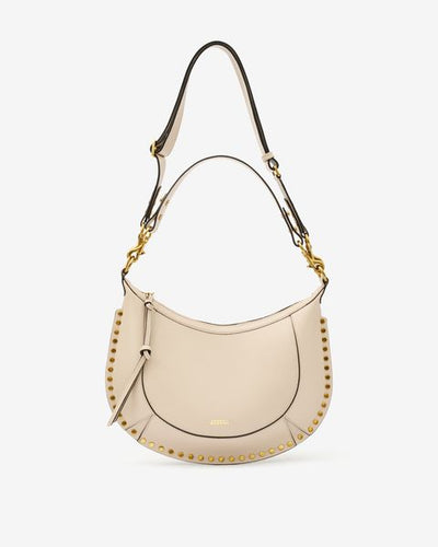 Bolso de piel con tachuelas naoko - Light beige - Woman - 10