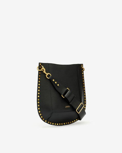 Sac hobo en cuir clouté oskan - Noir - Woman - 8