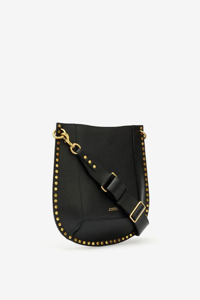 Leather hobo bag oskan - Black - Woman - 8