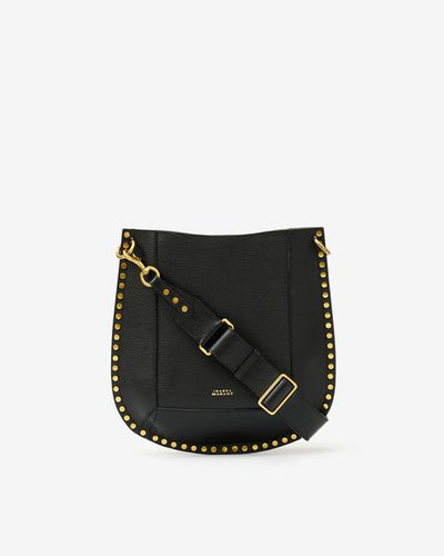 Sac hobo en cuir clouté oskan - Noir - Woman - 1