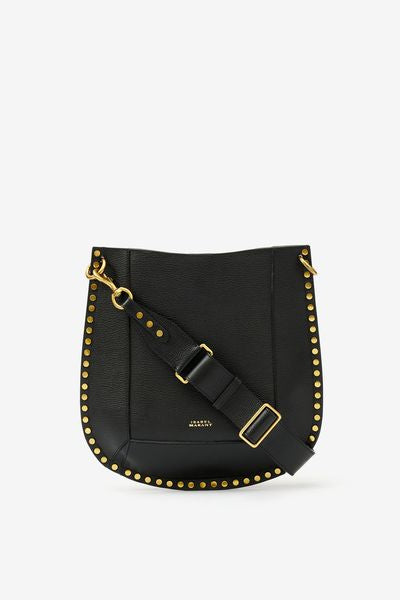 Leather hobo bag oskan - Black - Woman - 1