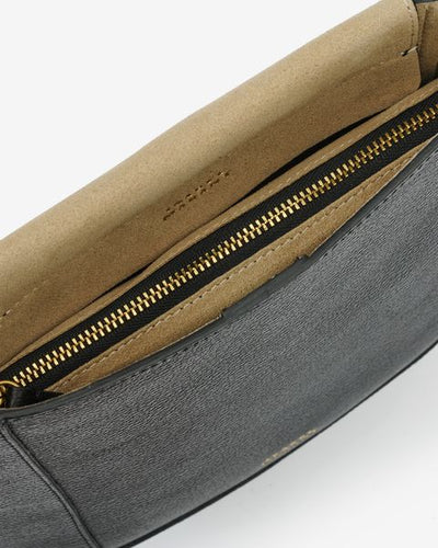 Sac hobo en cuir clouté oskan - Noir - Woman - 5