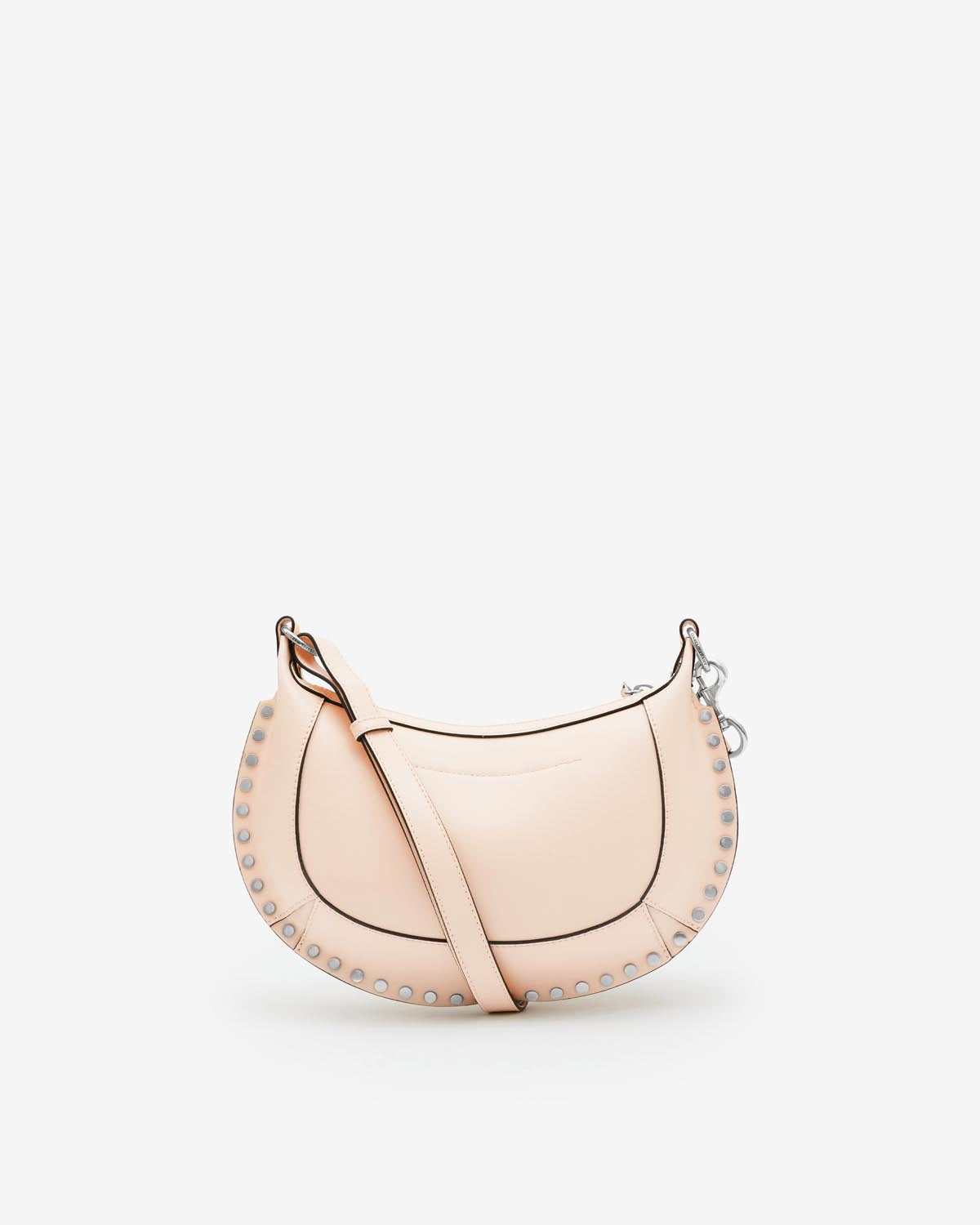 Oskan moon leather shoulder bag - Soft pink - Woman - 2