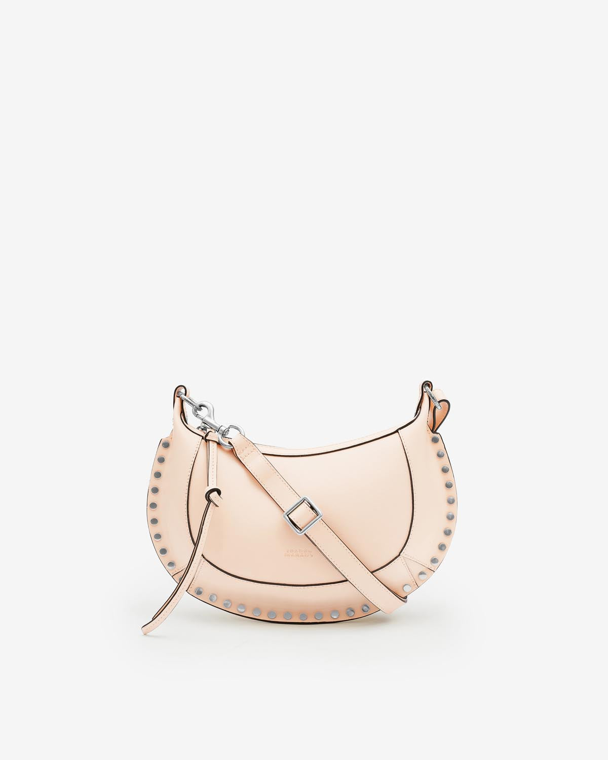 Oskan moon leather shoulder bag - Soft pink - Woman - 1