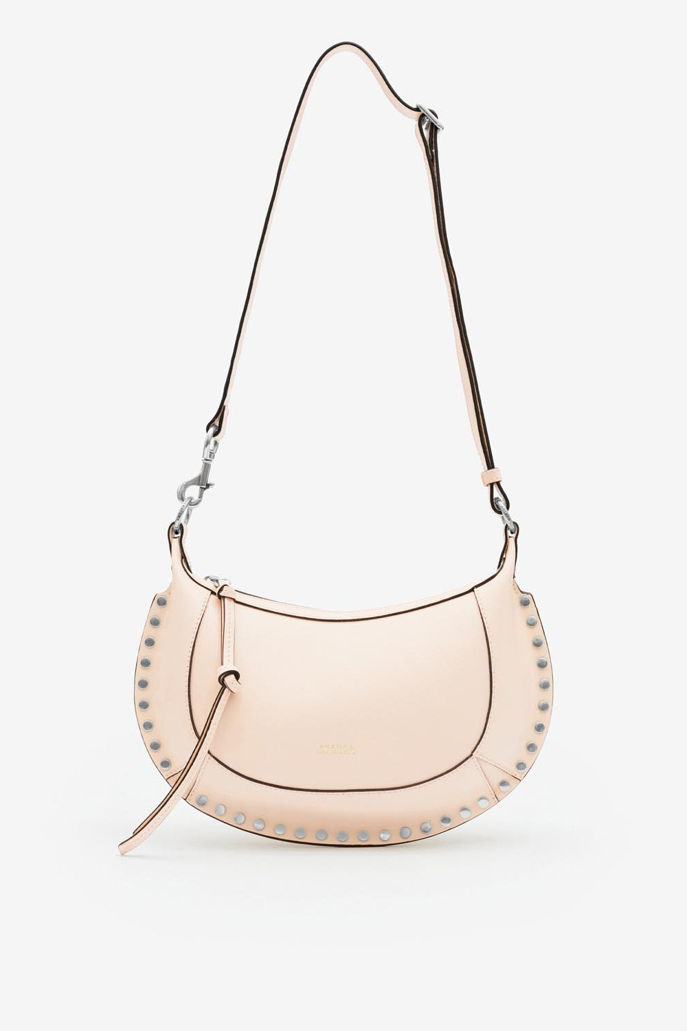Oskan moon leather shoulder bag - Soft pink - Woman - 5