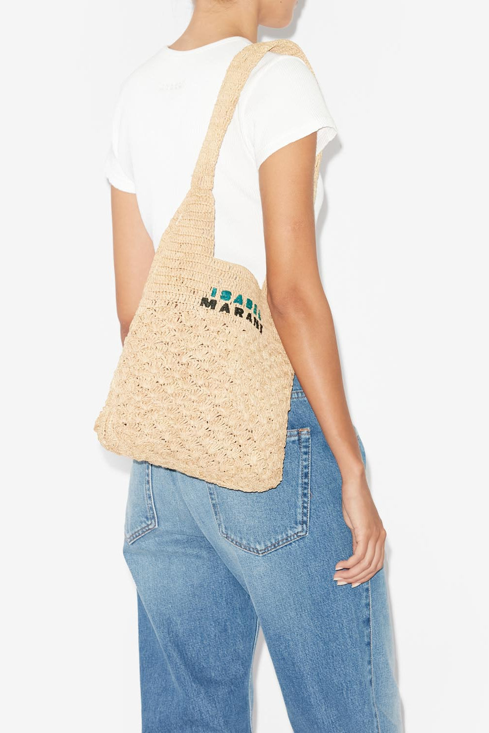 Praia borsa piccola in rafia - Naturale - Woman - 2