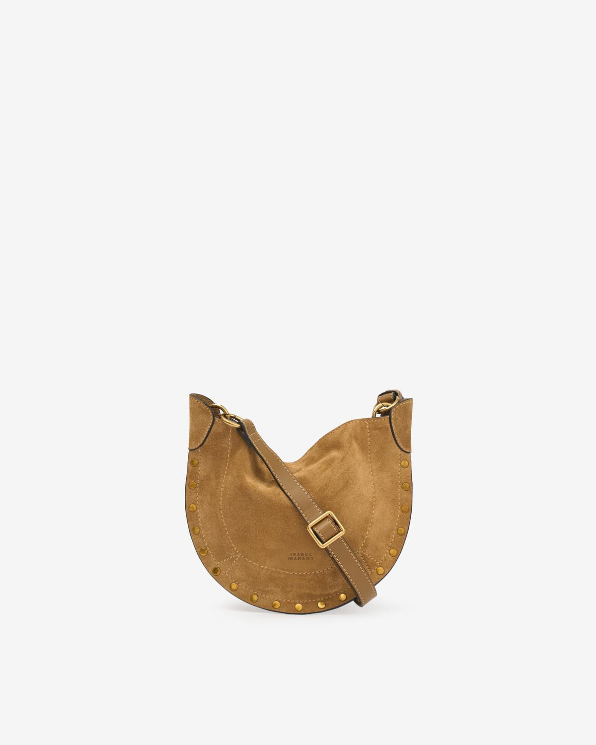 Bolso de hombro en piel de ante mini moon soft - Camel - Woman - 1