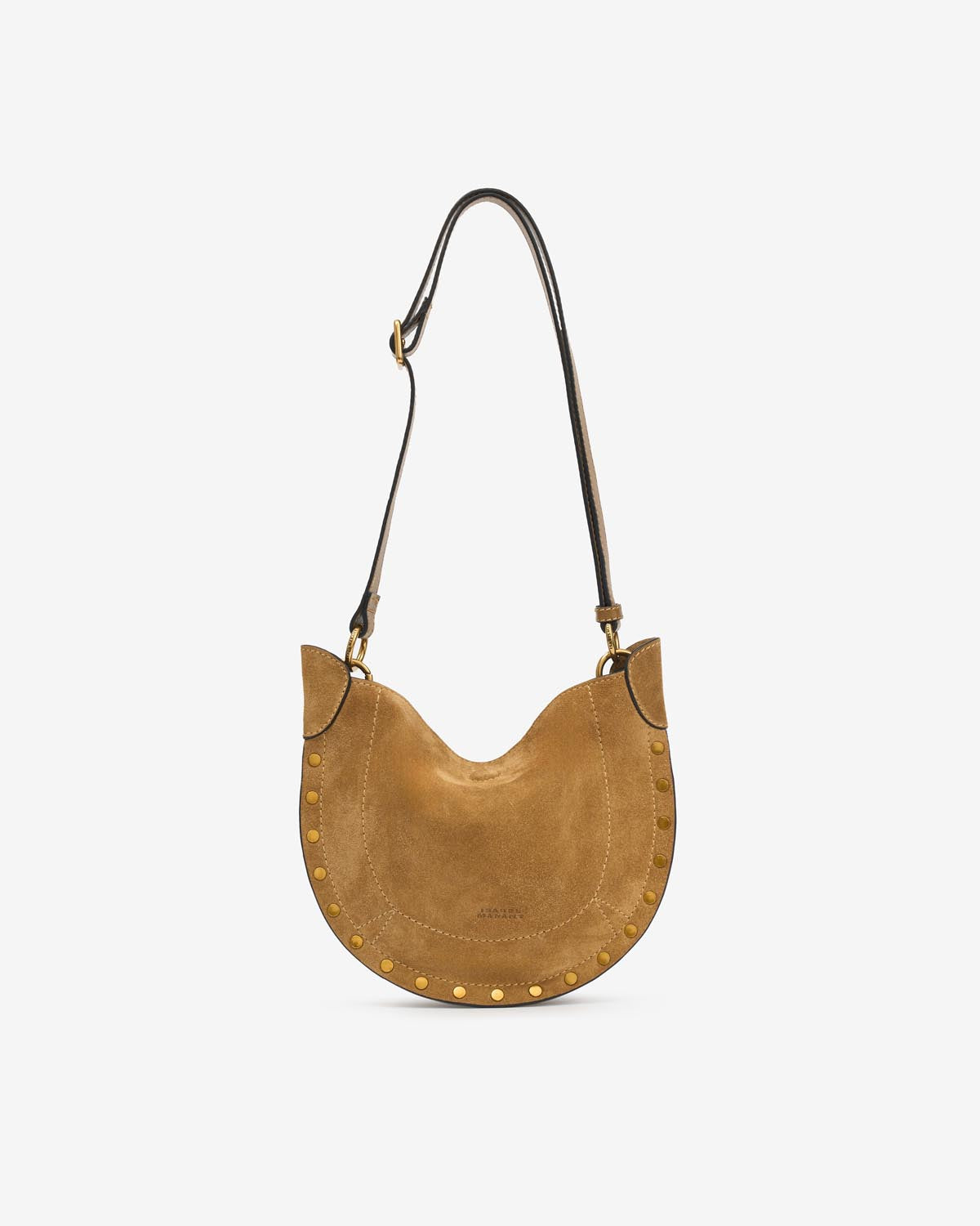 Bolso de hombro en piel de ante mini moon soft - Camel - Woman - 5