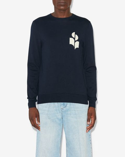 Pullover evans mit logo aus wolle und baumwolle - Midnight - Man - 3