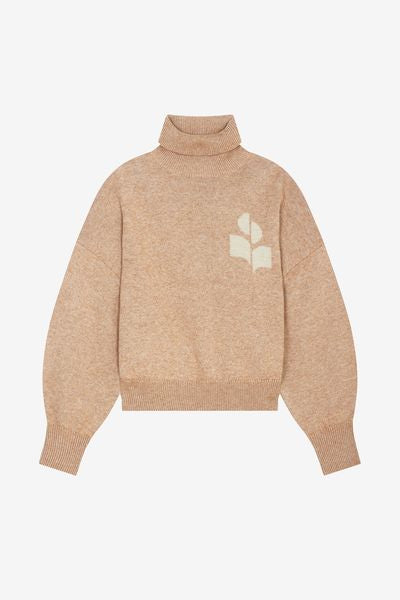 Pull nash col roulé à logo - Camel - Woman - 3