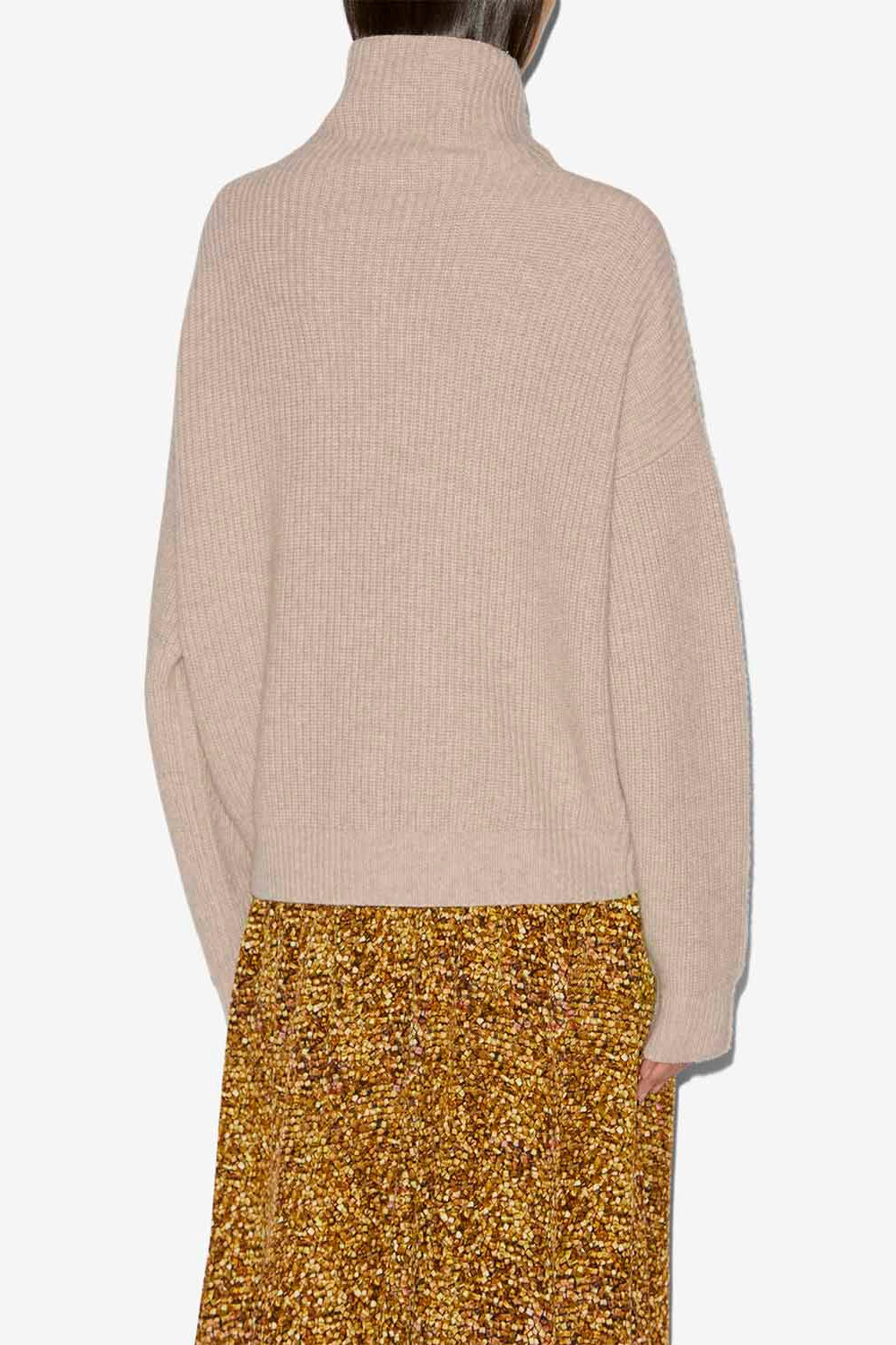 Pull brooke en laine mérinos et cachemire - Beige - Woman - 5