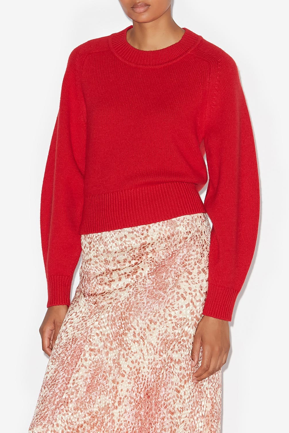 Leandra merinos wool and cashmere sweater - Poppy red - Woman - 4