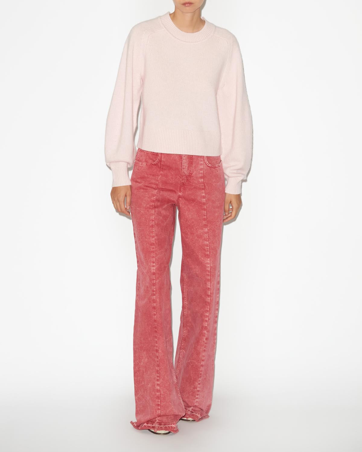 Leandra cashmere sweater Woman Light pink 2