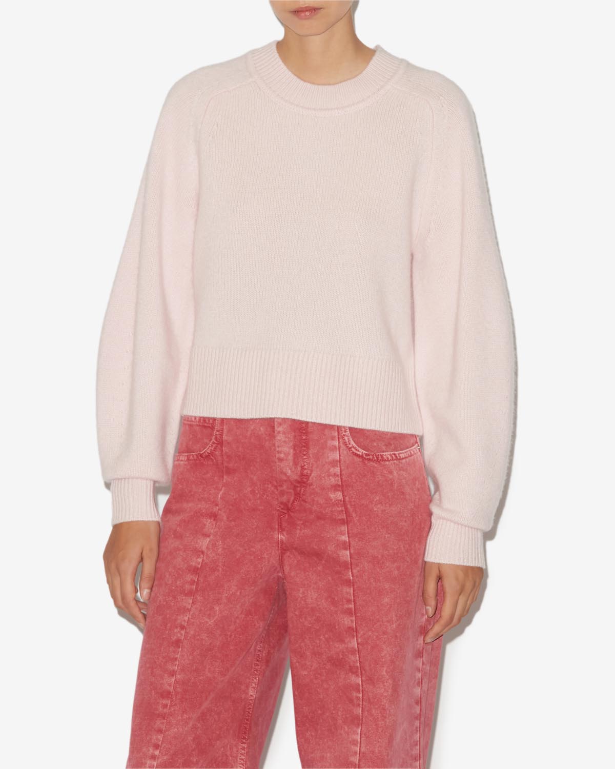 Leandra cashmere sweater Woman Light pink 4