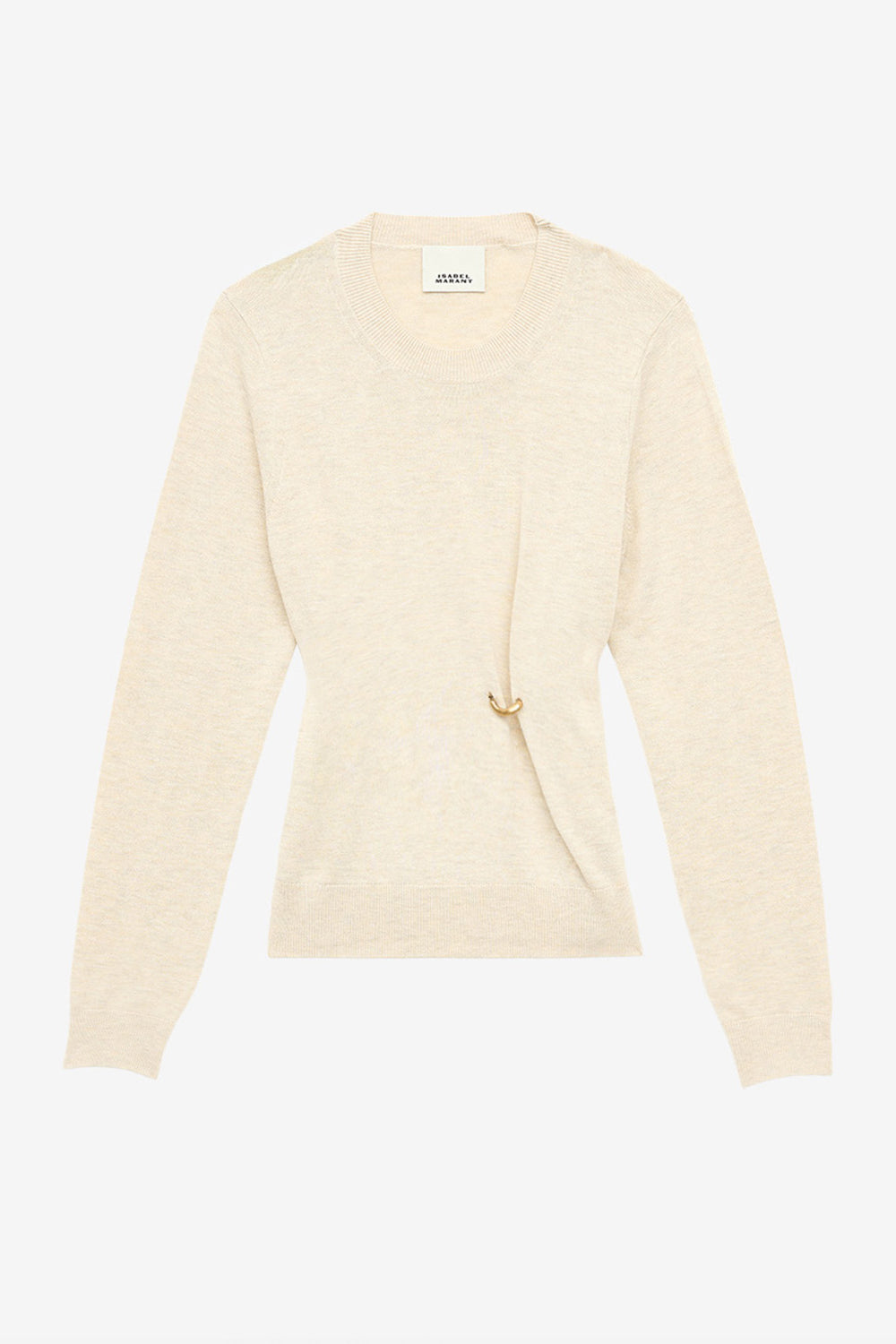 Pull cosima en maille drapée - Écru - Woman - 1